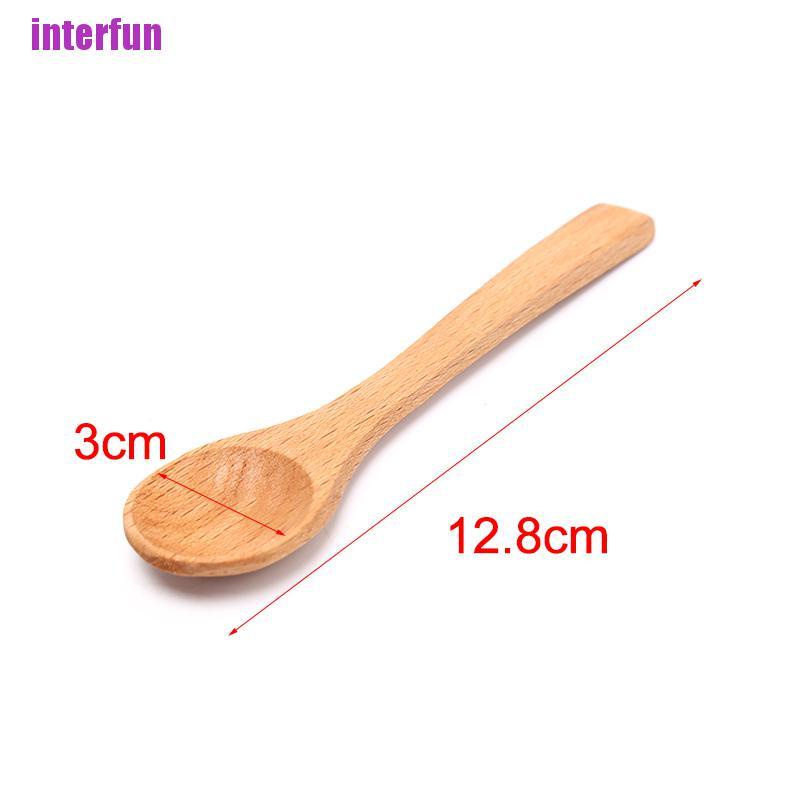Muỗng Gỗ Tre Tròn Tiện Lợi Cho Cà Phê Muối