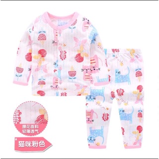 Bộ cotton giấy dài tay của unchi