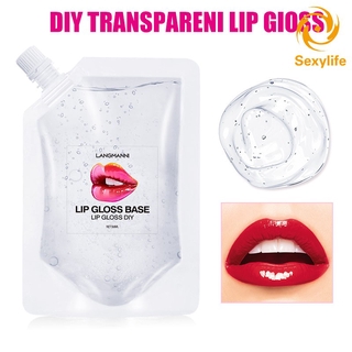[Hàng mới về] Gel nền tự làm son bóng Handmade dưỡng ẩm trong suốt không dính