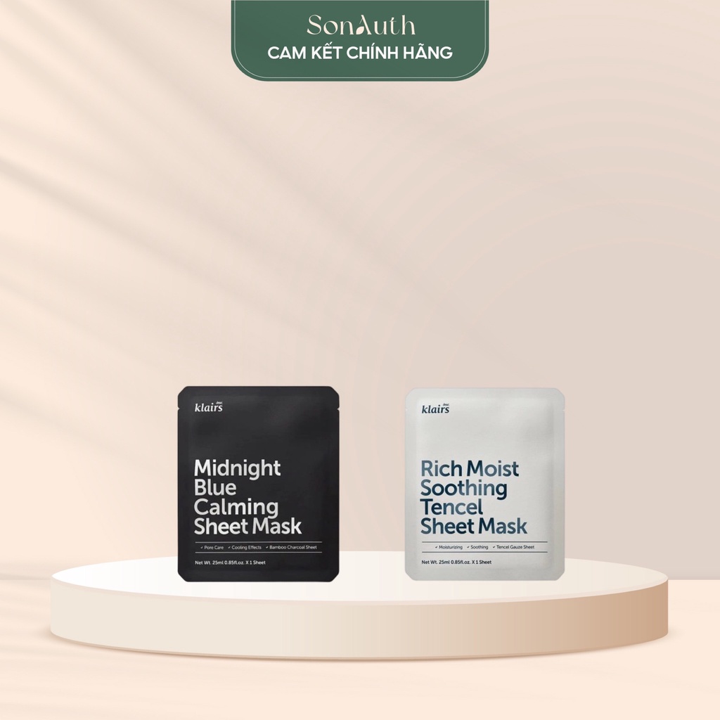 Mặt nạ giấy Klairs Sheet Mask (Nhập khẩu chính hãng)