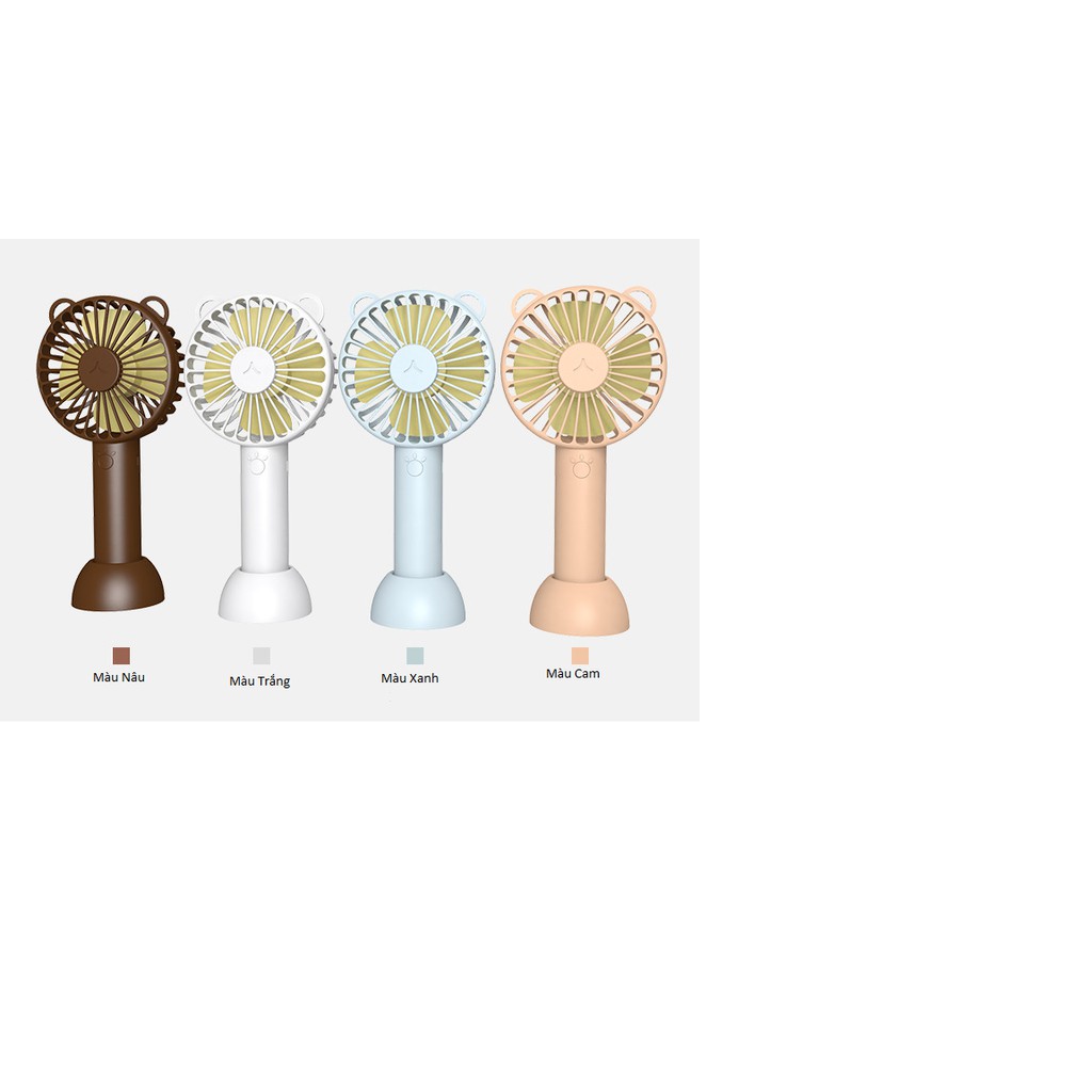 Quạt Cầm Tay Mini 4 Cánh Pin Sạc | BigBuy360 - bigbuy360.vn