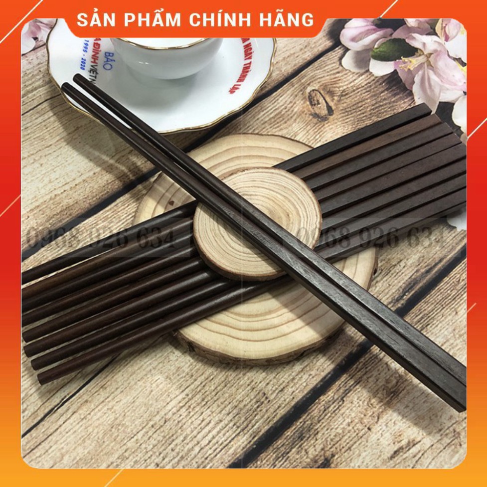 Bộ 10 đôi đũa trắc ăn cơm FREESHIPĐũa gỗ Trắc chống trơn, chống mốc, bền màu