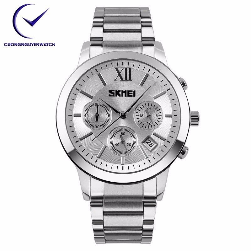 Đồng hồ nam skmei 9097 chính hãng SK01 - Mặt Trắng