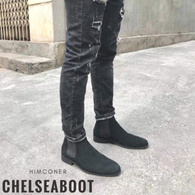 Giày chelsea boots da lộn | BigBuy360 - bigbuy360.vn