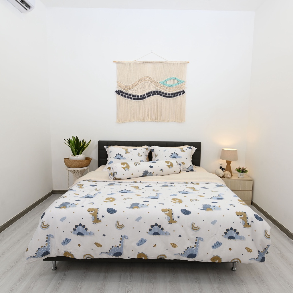 Bộ 6 món drap CHẦN, áo gối kèm mền NIN Tencel 800 - Lydia