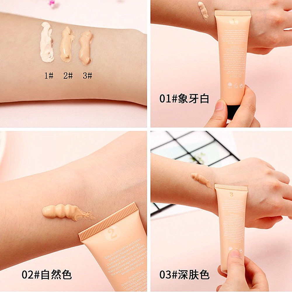 (Hàng Mới Về) Kem Bb Làm Sáng Da Dưỡng Ẩm Kiểm Soát Dầu Che Khuyết Điểm Màu Nude | BigBuy360 - bigbuy360.vn