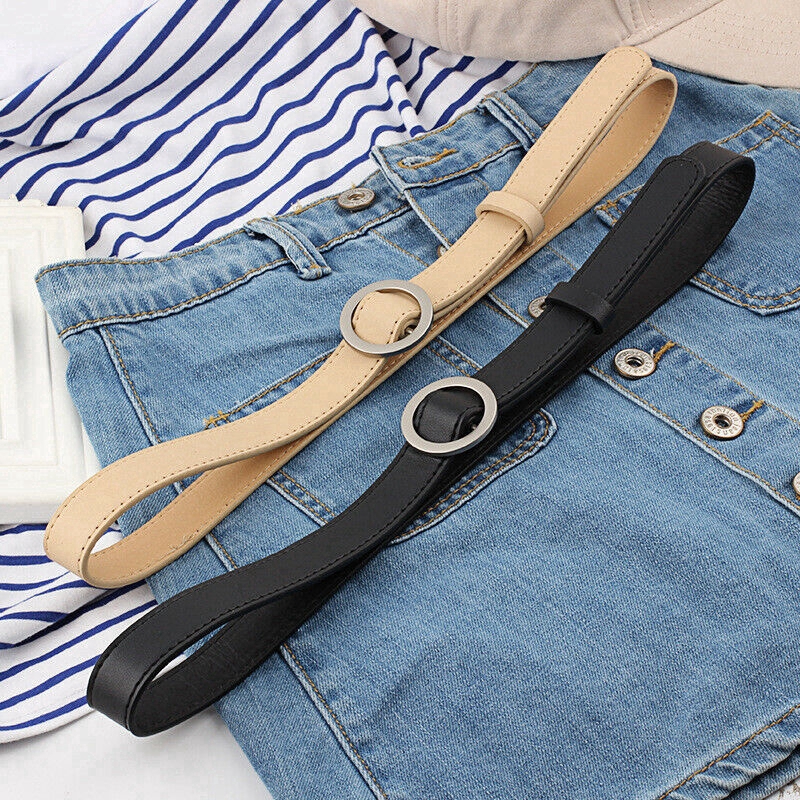 Thắt Lưng Da Khóa Tròn Thời Trang Cho Nữ