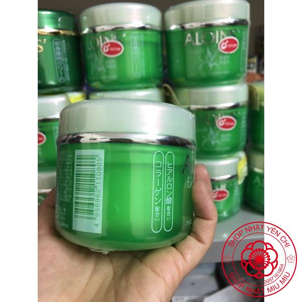 kem xanh lô hội aloins, Kem dưỡng trắng da Aloins Eaude Cream S tím 185g 210g to Nhật