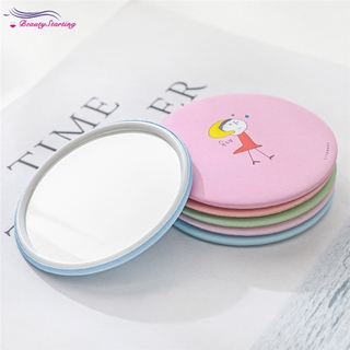 [Hàng mới về] Gương tròn một mặt bỏ túi nhỏ xinh họa tiết hoạt hình tiện lợi khi trang điểm
