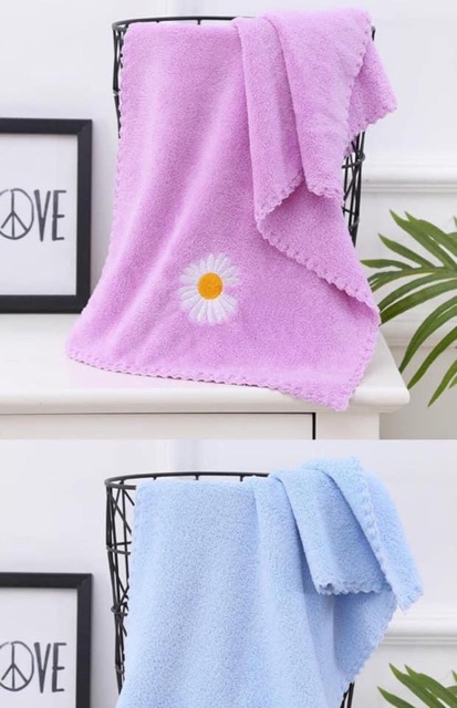 SÉT 5 KHĂN MẶT HOA CÚC XUẤT HÀN SIÊU ĐẸP MỀM MỊN 35*75cm