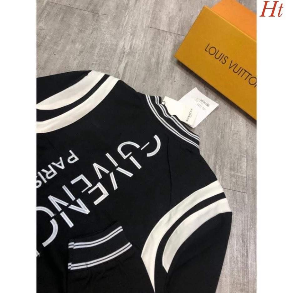 Áo Bomber bóng chày Chữ dọc chất liệu: nỉ cotton Túi cơi kẻ trắng cực đẹp, cúc bấm hàng shop,HT