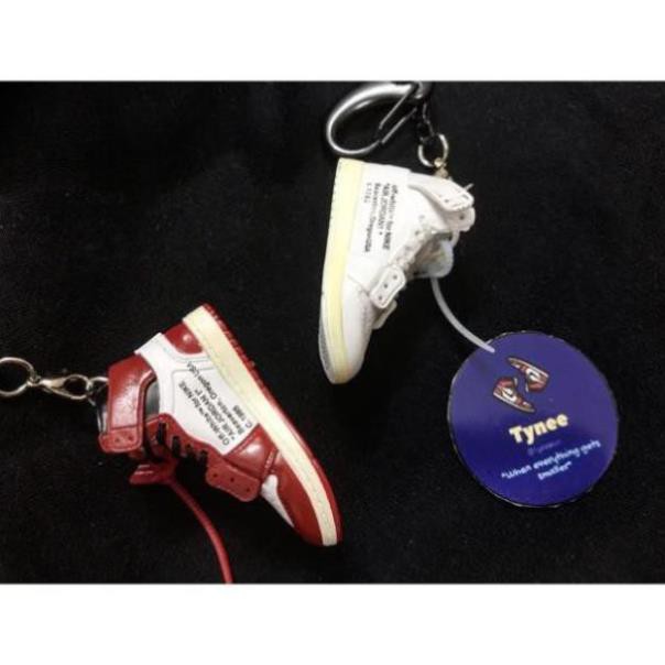 salle [Real] [Sales] [Air Jordan] Móc khoá 3D giày Nike Air Jordan - Off White - UNC, Chicago, All White Đẳng Cấp . '