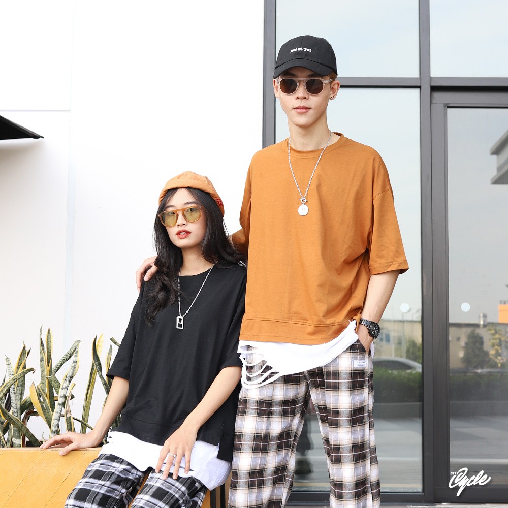 Áo thun nam nữ Layer rách City Cycle - Áo thun tay lỡ Unisex form rộng hàng Local Brand