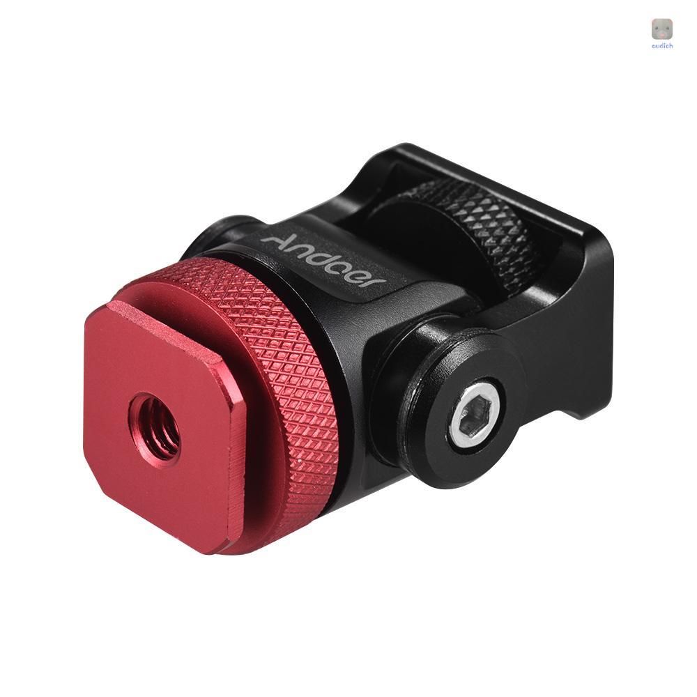 ANDOER Ngàm gắn máy ảnh xoay 180 độ ốc vít 1/4 inch kèm cờ lê cho máy ảnh DSLR