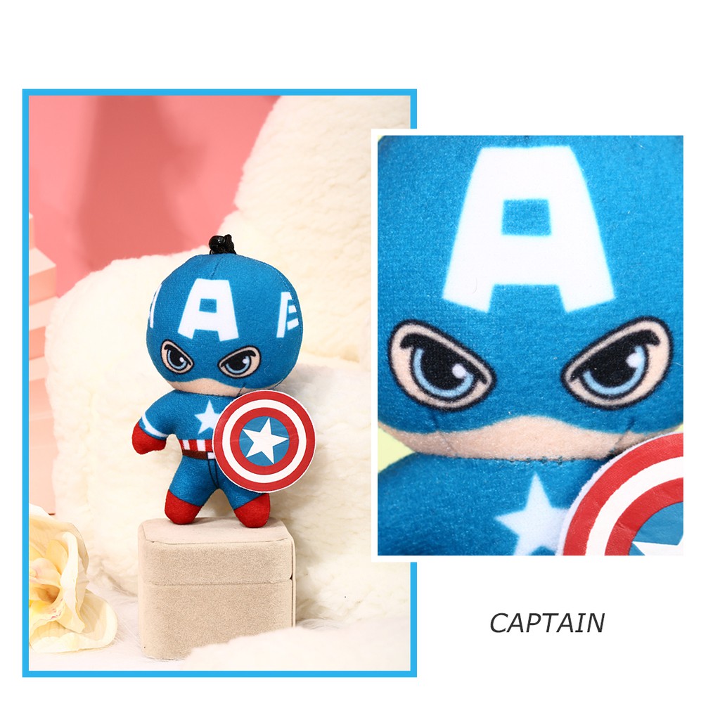 [Mã LIFEMALL995 giảm 10% đơn 99K] Đồ chơi nhồi bông Miniso Captain America Marvel (Xanh) - Hàng chính hãng