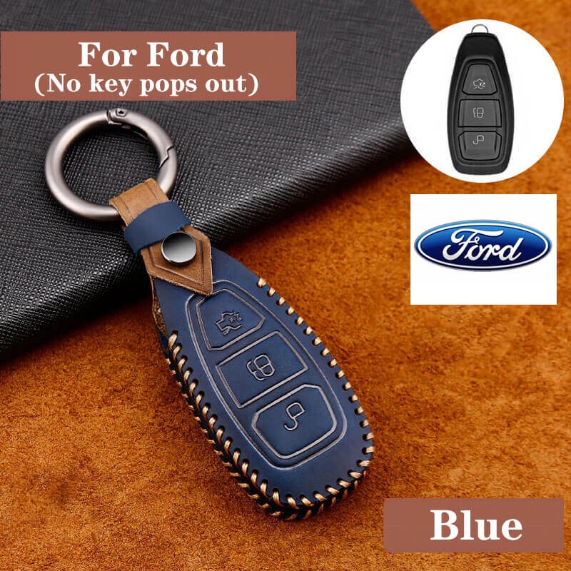 Bao Da Bảo Vệ Chìa Khóa Xe Hơi Ford Fiesta Focus Mondeo Ecosport Fusion Mustang Explorer F150 F250 F350