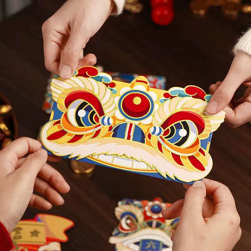 🧧2024 Set bao lì xì năm mới họa tiết hổ hoạt hình thiết kế sáng tạo cho bé