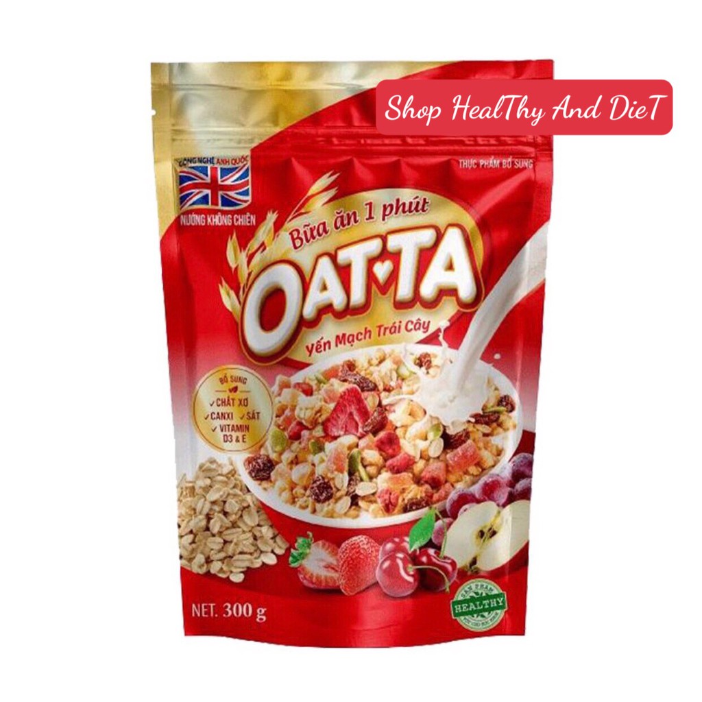 Bánh Ăn Sáng Yến Mạch Trái Cây OATTA 300gr