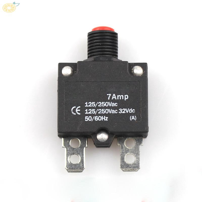 Thiết bị ngắt mạch khi quá tải AC 125/250V bảo vệ công tắc nhiệt 7A-25A tiện dụng