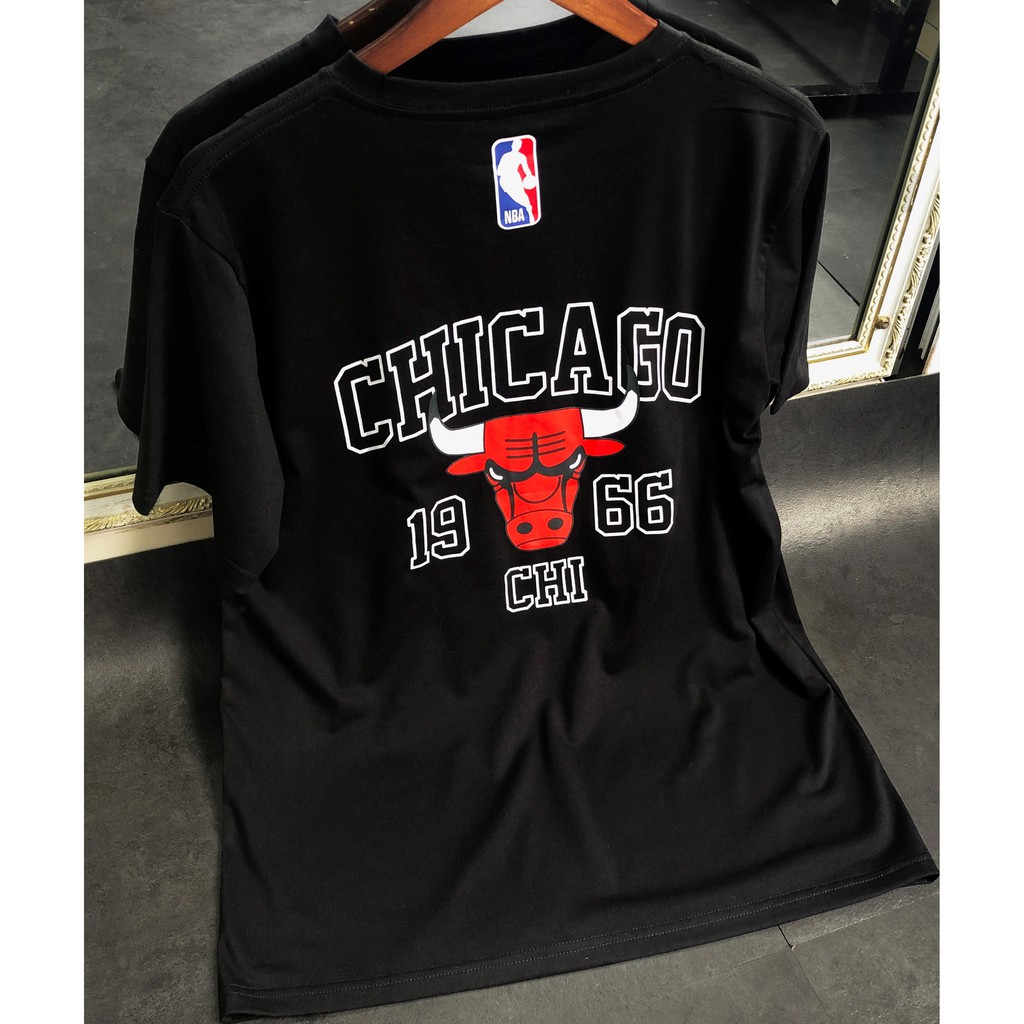 Áo thun nam nữ NBA CHICAGO logo thêu, áo phông tay lỡ unisex, Dricco_official