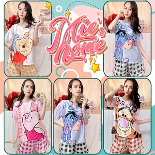 Đồ bộ đùi mặc nhà ngủ nữ, lụa tơ cao cấp mát mịn-Mie