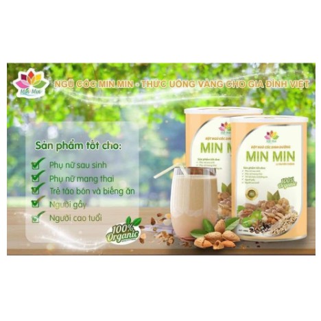 Ngũ cốc Lợi Sữa 29 hạt cao cấp Min Min mẫu mới - ngũ cốc chính hãng - ngũ cốc dinh dưỡng cho bà bầu | Thế Giới Skin Care