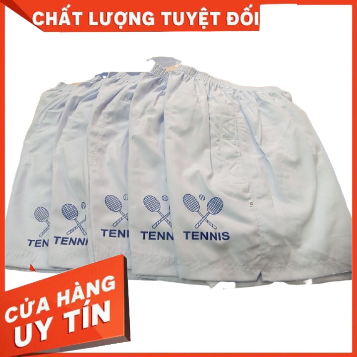 QUẦN ĐÙI NAM - QUẦN SHORT THỂ THAO TENNIS TRẮNG NHIỀU SIZE