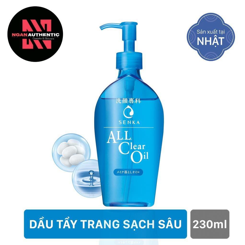 [Chính hãng] Dầu tẩy trang Senka All Clear Oil 230ml (Mới)