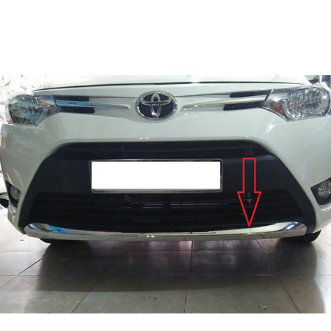 [Mã LIFEAU5SALE giảm 20k đơn 50k] Ốp mui cản trước xe Vios 2014- 2017 mạ crom cao cấp