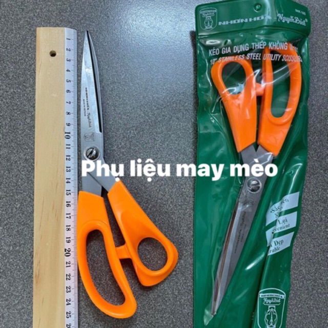 Kéo cắt vải Nguyễn Đình mũ cam số 10