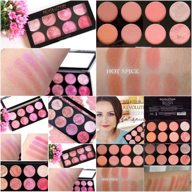 💃Bảng Phấn Má Hồng 8 ô REVOLUTION Blush Palette 💝