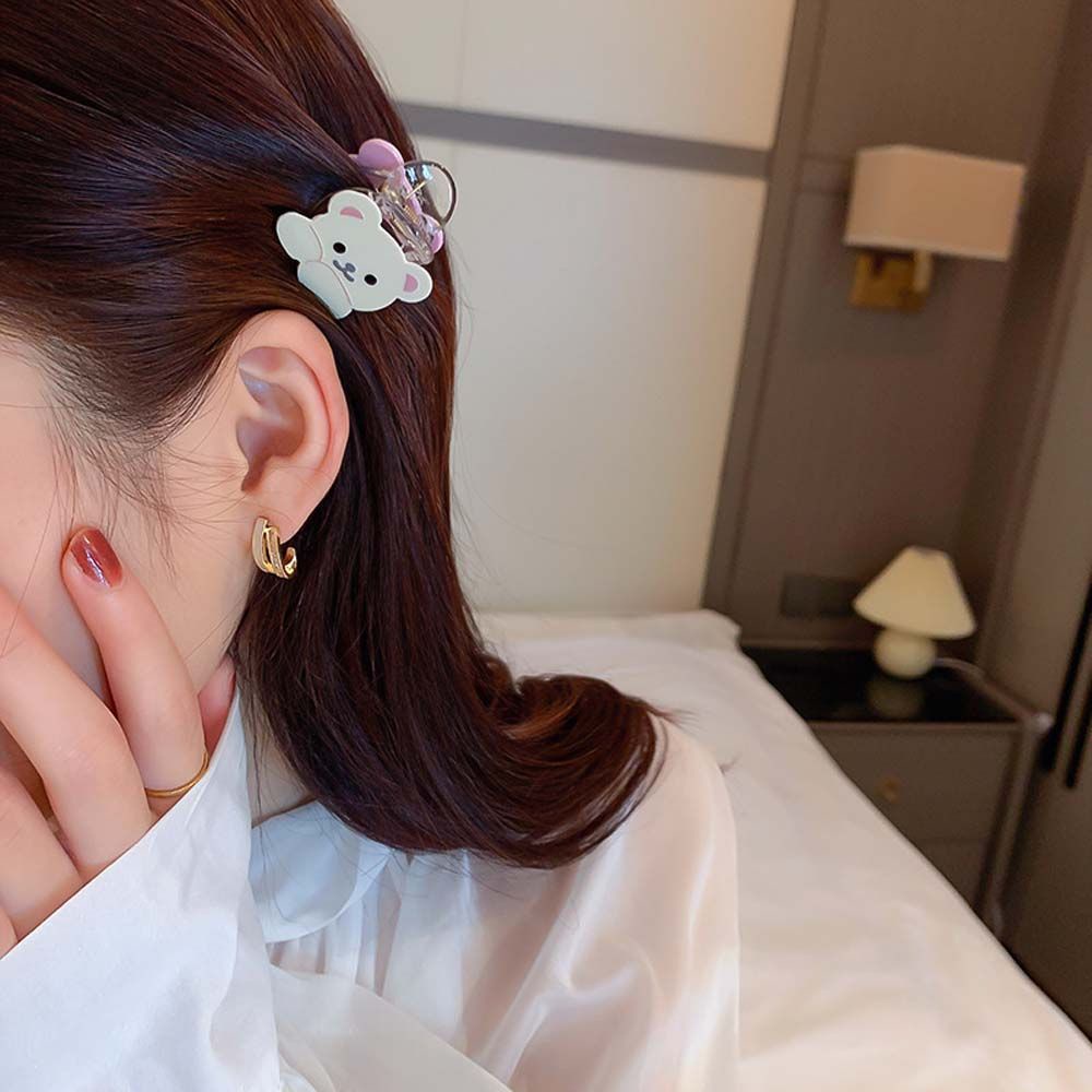 Kẹp tóc hình gấu đáng yêu thời trang Hàn Quốc cho nữ BACK2LIFE