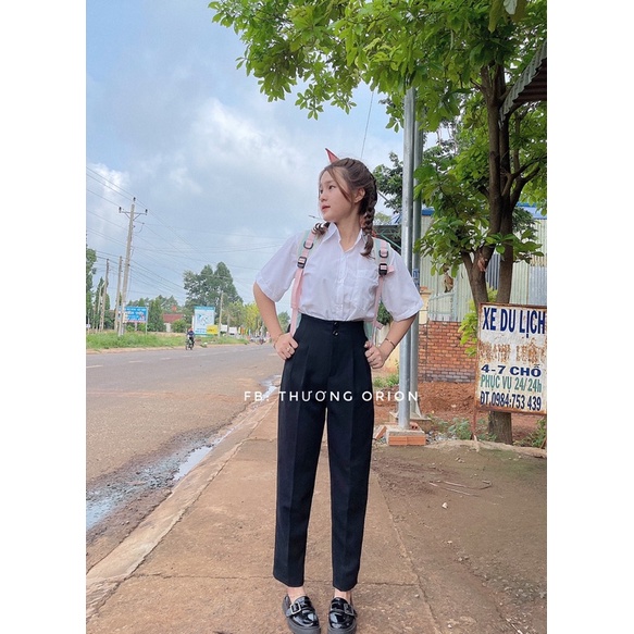 Quần Tây M32 Lưng siêu cao ảnh chụp thật 100%