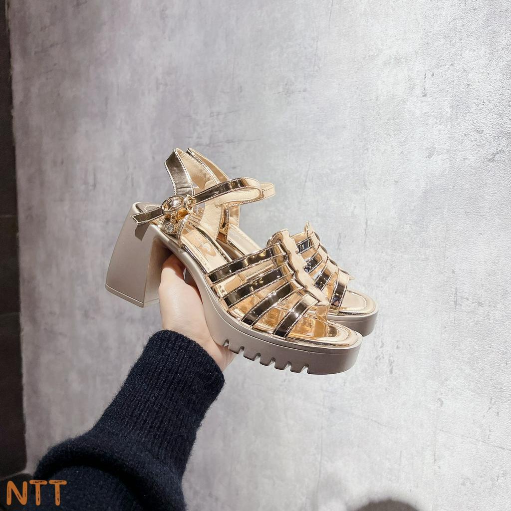 Giày Sandal Nữ Kếp 8p Hack Dáng T44 LĐ