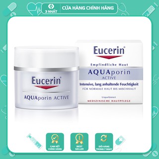 Kem dưỡng ẩm da Eucerin Aquaporin Active da thường đến da hỗn hợp 50ml