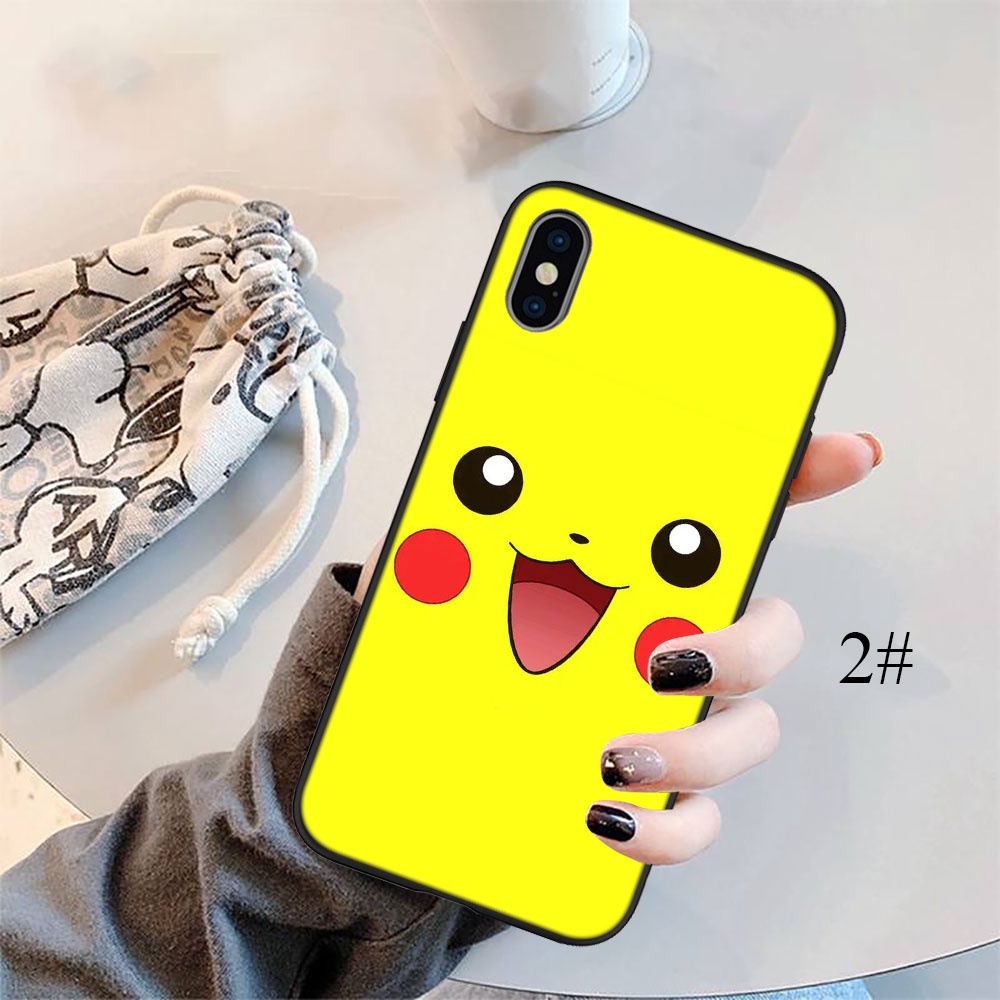 Ốp Điện Thoại Họa Tiết Pokemon Pikachu Cho iPhone 5 5S 6 6S 7 8 11 Pro Max Plus SE XR AE58