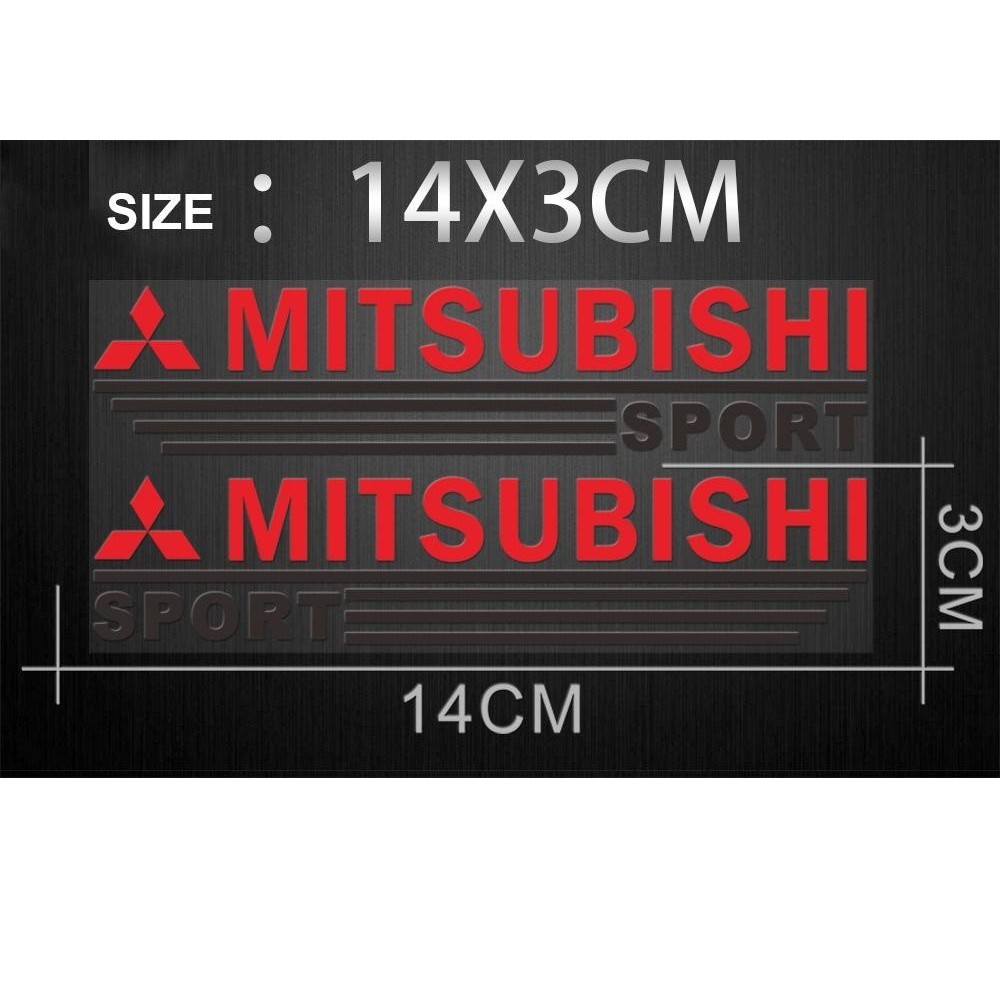 Tem dán gương chiếu hậu ô tô Mitsubishi
