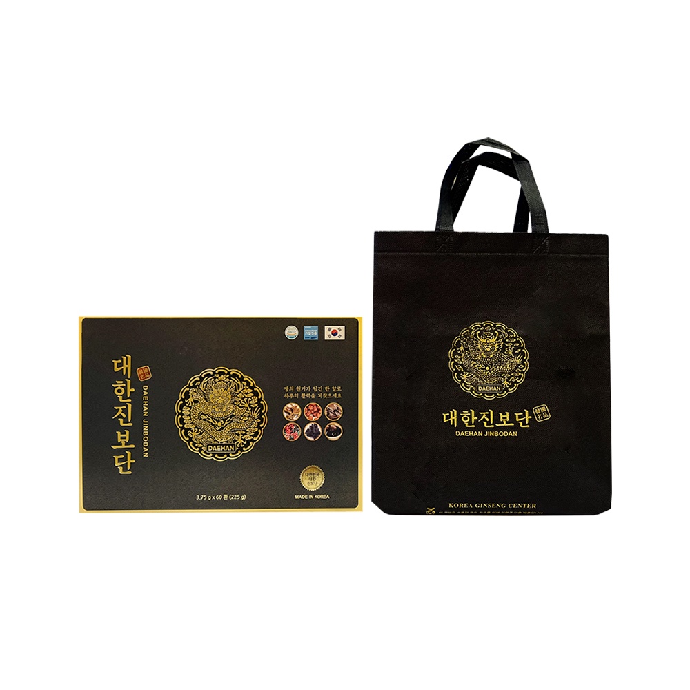 An cung ngưu hoàng hoàn Trầm Hương rồng vàng Hàn Quốc Daehan Jinbodan hộp 60 Viên