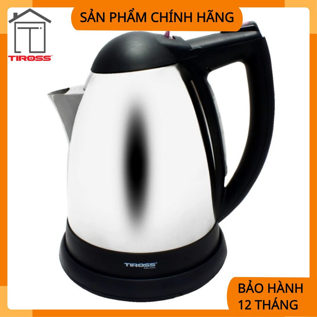 Ấm siêu tốc inox, 1.7L, 2000W hiệu TIROSS