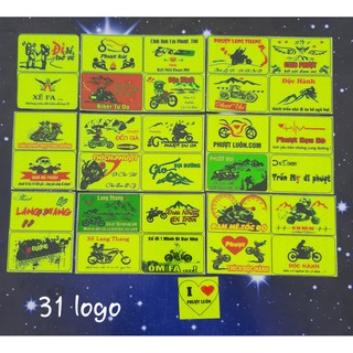 LOGO CÁC NHÓM PHƯỢT COMBO 30 LOGO PHẢN QUANG