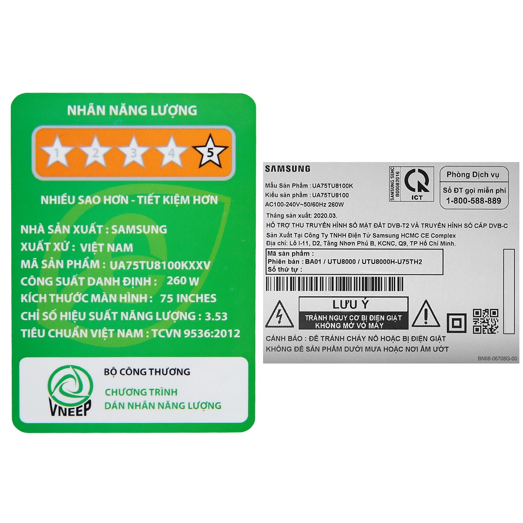 Smart Tivi Samsung 4K 75 inch UA75TU8100 / tương đương 75TU8000 | BigBuy360 - bigbuy360.vn