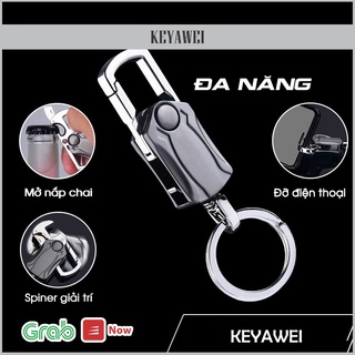 Móc Khóa Oto Xe Máy ZACHI Đa Năng Spinner, Móc Chìa Khóa Oto Xe Máy Có Đồ Khui Cao Cấp Thiết Kế Độc Đáo MK6