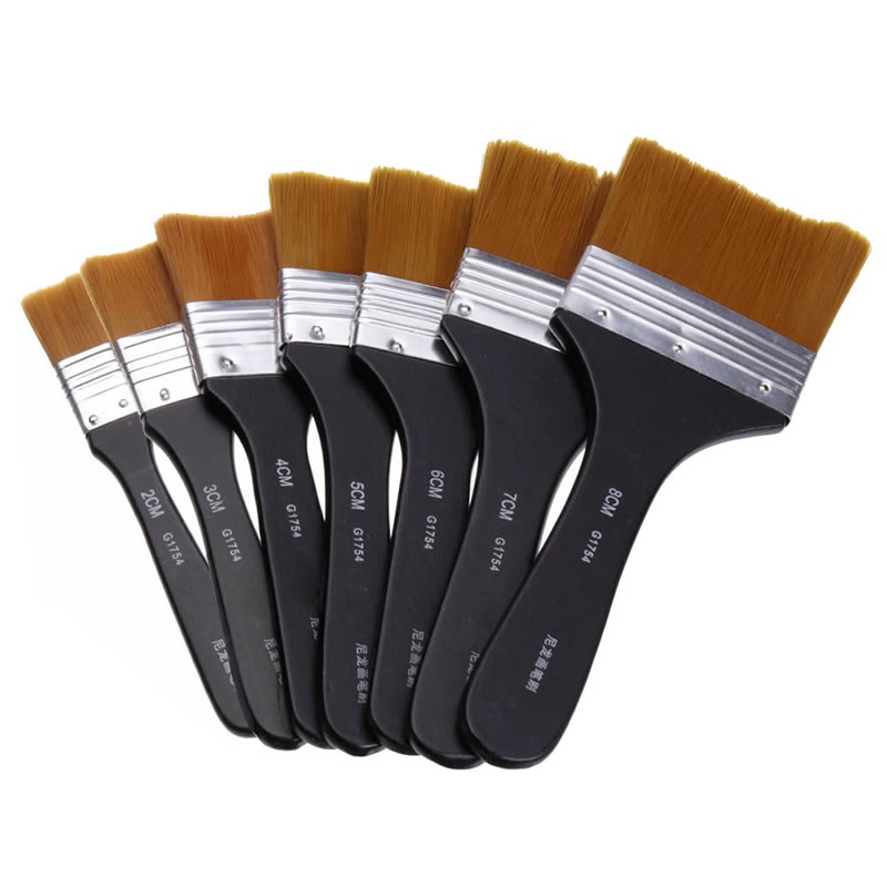 Cọ Vẽ Tranh Sơn Dầu 7 Kiểu Bằng Sợi Nylon