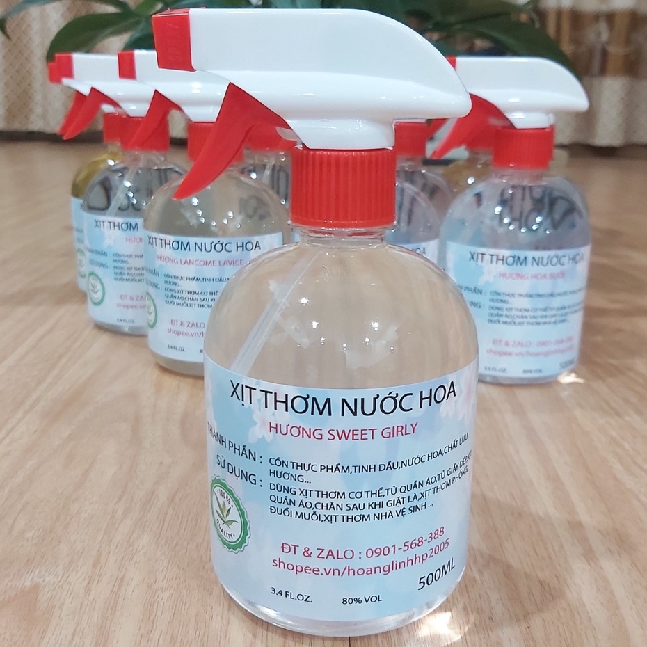 Xịt Thơm Nước Hoa - 500 ML