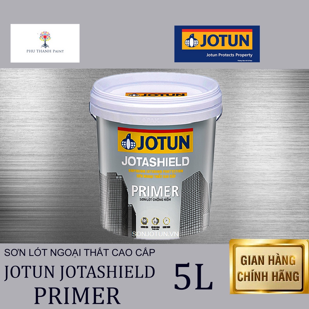 Sơn lót ngoại thất - Siêu cao cấp -Jotun Jotashield Primer- Lon 5L