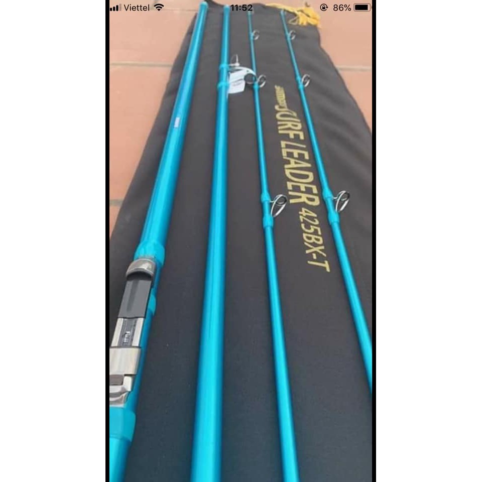 CẦN CÂU 3 KHÚC SURF LEADER 2021 - 2 NGỌN BX,CX TẢI CÁ 15KG docau