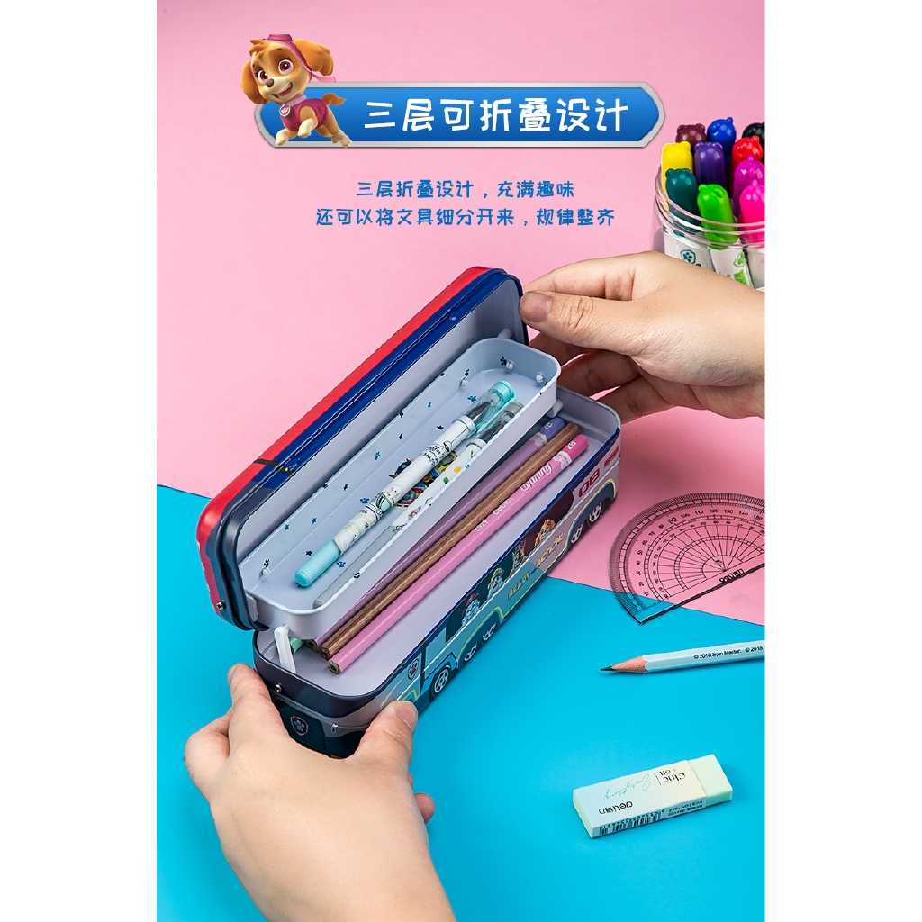 CREATIVE PAW PATROL Hộp Bút Kim Loại Tạo Hình Dễ Thương
