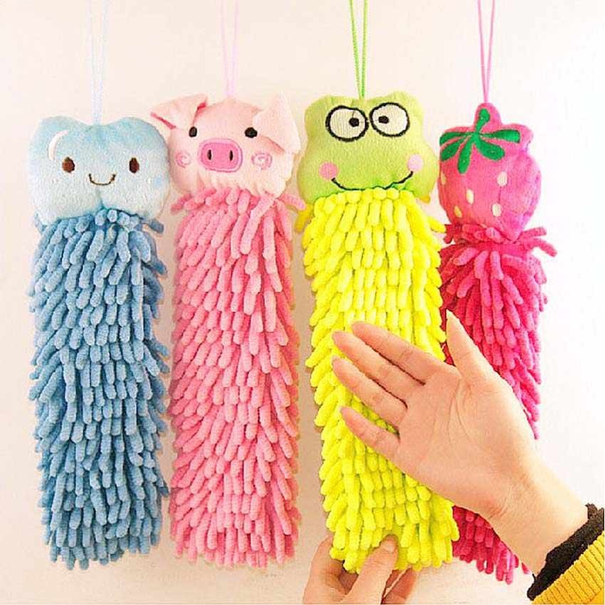 Khăn Lau Tay Treo Tường Hình Động Vật Hoạt Hình Đáng Yêu