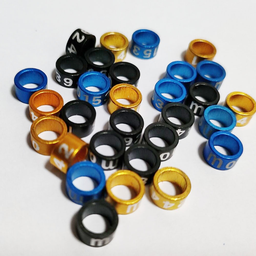 Set 30 / 10 Vòng Đeo Chân Huấn Luyện Chim Cảnh 5mm