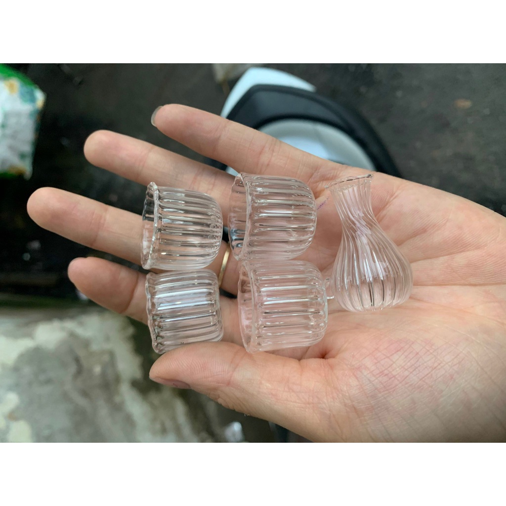 Cóng chim chào mào, họa mi ⚡tai mun- tai tre cật ⚡ chất liệu thủy tinh cao cấp đủ bộ 3 món Lồng Chim BTA